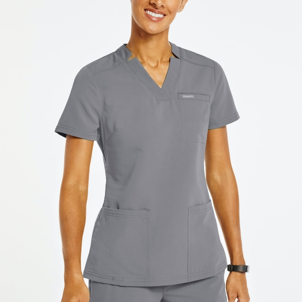Jaanuu scrub top. Gray XL